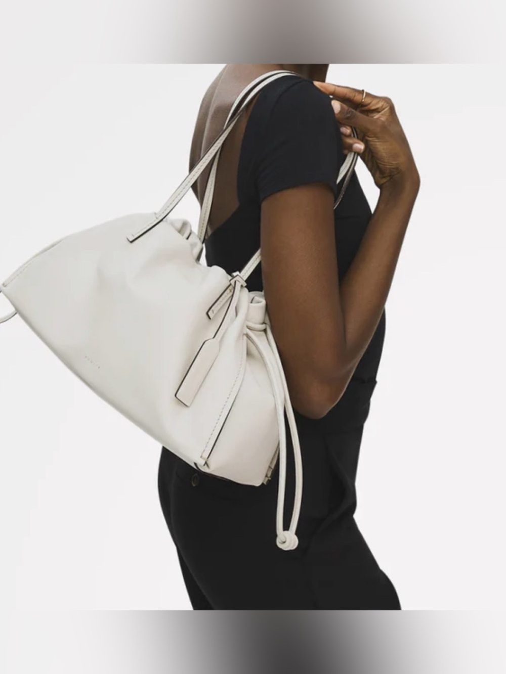NWT RADLEY LONDON The Roxburgh Large Drawstring Shoulder in Salt - Picture 5 of 7